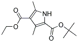 t-Butyl 3,5-dimethyl-4-ethoxy carbonylpyrrole-2-carboxylate Struktur