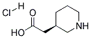 (R)-3-Piperidineacetic acid hydrochloride Struktur