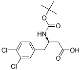 (R)-3-(Boc-amino)-4-(3,4-dichlorophenyl)butyric acid Struktur