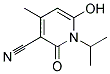 N-Isopropyl-3-Cyano-6-Hydroxy-4-Methyl-2-Pyridone Struktur