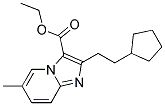 Ethyl 2-(2-Cyclopentylethyl)-6-Methylimidazo[1,2-A]Pyridine-3-Carboxylate Struktur