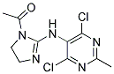 4,6-Dichloro-2-Methyl-5-(1-Acetyl-Imidazoline-2-Yl)Amino-Pyrimidine Struktur