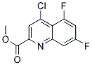 Methyl 4-Chloro-5,7-Difluoro-2-Quinoline-Carboxylate Struktur