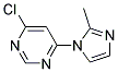 4-Chloro-6-(2-methyl-1H-imidazol-1-yl)pyrimidine Struktur