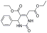 Ethyl 6-(2-ethoxy-2-oxoethyl)-2-oxo-4-phenyl-1,2,3,4-tetrahydropyrimidine-5-carboxylate Struktur