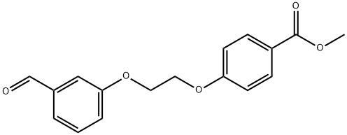 Methyl 4-[2-(3-formylphenoxy)ethoxy]benzoate Struktur