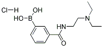 3-{[2-(Diethylamino)ethyl]carbamoyl}benzeneboronic acid hydrochloride Struktur