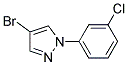 4-Bromo-1-(3-chlorophenyl)-1H-pyrazole Struktur