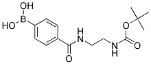 4-[(2-Aminoethyl)carbamoyl]benzeneboronic acid, N2-BOC protected Struktur