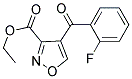 Ethyl 4-(2-fluorobenzoyl)isoxazole-3-carboxylate Struktur