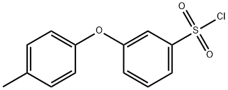 3-(4-Methylphenoxy)benzenesulphonyl chloride Struktur