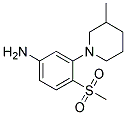 3-(3-Methylpiperidin-1-yl)-4-(methylsulponyl)aniline Struktur