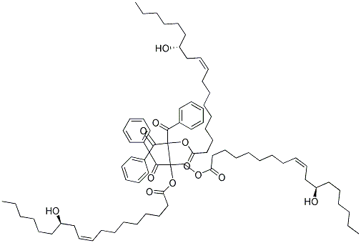 TRIBENZOYL TRIRICINOLEIN Struktur