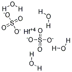 Hafnium(IV) sulfate tetrahydrate Struktur