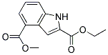 4-Methoxycarbonylindole-2-carboxylicacidethylester Struktur