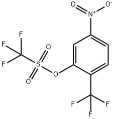 2-(trifluoromethyl)-5-nitrophenyltrifluorome thanesulfonate Struktur