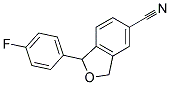 6-Cyano-3-para-fluorophenyl-1H-3H-isobenzofuran Struktur