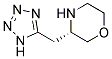 (S)-3-(1H-Tetrazol-5-ylmethyl)morpholine Struktur