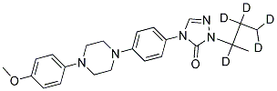 2-SEC-BUTYL-D5-4-{4-[4-(4-METHYLOXY-PHENYL)-PIPERAZIN-1-YL]-PHENYL}-2,4-DIHYDRO-[1,2,4]-TRIAZOL-3-ONE Struktur