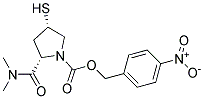 (2S,4S)-4-MERCAPTO-2-(DIMETHYLAMINO)CARBONYL-1-(4-NITROBENZYLOXY) CARBONYL PYRROLIDINE Struktur