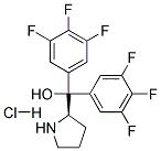 (R)-A,A-BIS(3,4,5-TRIFLOROPHENYL)-2-PYRROLIDINEMETHANOL HYDROCHLORIDE Struktur