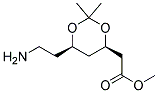 [(4R,6R)-6-(2-AMINO-ETHYL)-2,2-DIMETHYL-[1,3]DIOXAN-4-YL]-ACETIC ACID METHYL ESTER Struktur