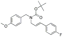 [(E)-3-(4-FLUORO-PHENYL)-ALLYL]-(4-METHOXY-BENZYL)-CARBAMIC ACID TERT-BUTYL ESTER Struktur