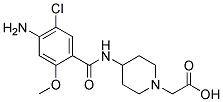 [4-(4-AMINO-5-CHLORO-2-METHOXY-BENZOYLAMINO)-PIPERIDIN-1-YL]-ACETIC ACID Struktur