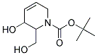 3-HYDROXY-2-HYDROXYMETHYL-3,6-DIHYDRO-2H-PYRIDINE-1-CARBOXYLIC ACID TERT-BUTYL ESTER Struktur