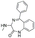 3-METHYLAMINO-5-PHENYL-1,3-DIHYDRO-BENZO[E][1,4]DIAZEPIN-2-ONE Struktur