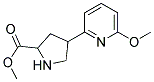 4-(6-METHOXY-PYRIDIN-2-YL)-PYRROLIDINE-2-CARBOXYLIC ACID METHYL ESTER Struktur