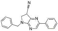 5-BENZYL-2-PHENYL-6,7-DIHYDRO-5H-PYRROLO[2,3-B]PYRAZINE-7-CARBONITRILE Struktur