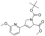 N-BOC-4-(6-METHOXY-PYRIDIN-2-YL)-2,5-DIHYDRO-1H-PYRROLE-2-CARBOXYLIC ACID METHYL ESTER Struktur