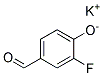 POTASSIUM,2-FLUORO-4-FORMYL-PHENOLATE Struktur