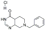 7-BENZYL-4A,5,6,7,8,8A-HEXAHYDRO-3H-PYRIDO[3,4-D]PYRIMIDIN-4-ONE HCL Struktur