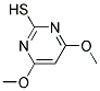 4,6-DIMETHOXYPYRIMIDINE-2-THIOL Struktur