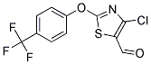 4-CHLORO-2-[4-(TRIFLUOROMETHYL)PHENOXY]-5-THIAZOLECARBOXALDEHYDE Struktur