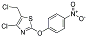 4-CHLORO-5-CHLOROMETHYL-2-(4-NITROPHENOXY)THIAZOLE Struktur