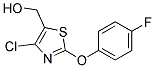 4-CHLORO-2-(4-FLUOROPHENOXY)-5-THIAZOLEMETHANOL Struktur