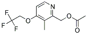 Acetic Acid 3-Methyl-4-(2,2,2-Trifluoroethoxy)Pyridin-2-YL-Methylester Struktur