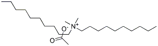 Didecyl dimethyl ammonium acetate Struktur