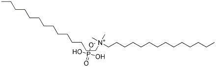 Ditetradecyl dimethyl ammonium hydrogen phosphate Struktur