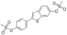 6-MethylSulfuryloxy-2-[(4-MethylSulfuryloxy)Phenyl]Benzothiophene Struktur