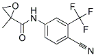 4-Cyano-3-Trifluoromethyl-N-(2,3-Epoxy-2-Methylpropionyl)Aniline Struktur