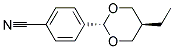 Trans-2-(4-Cyanophenyl)-5-Ethyl-1,3-Dioxane Struktur