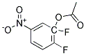 3-Acetoxy-3,4-Difluoronitrobenzene Struktur