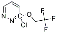 6-Chloro-6-(2,2,2-trifluoroethoxy)pyridazine Struktur