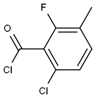 6-Chloro-2-fluoro-3-methylbenzoyl chloride, 97+% Struktur