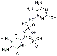 5,6-Diamino-2,4-dihydroxypyrimidinesulfate,(5,6-Diaminouracilsulfate) Struktur