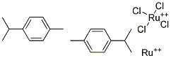 Tetrachlorobis(4-cymene)diruthenium(II) Struktur